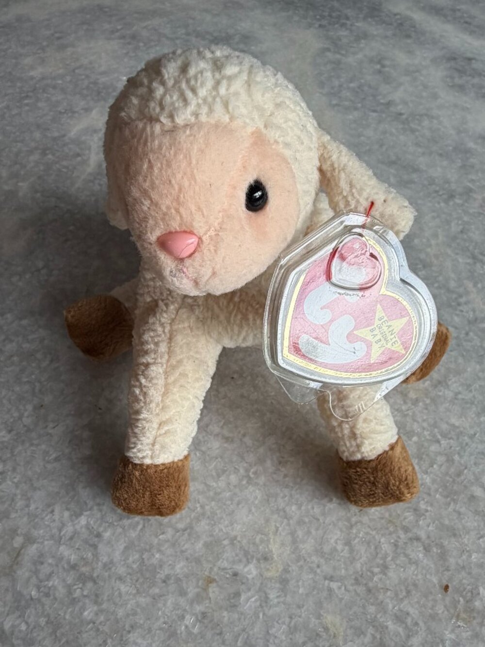 Ty Beanie Baby Ewey the Lamb 1999 Retired MWMT w/ Tag Protector